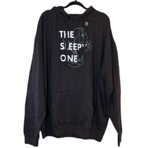 Disney Sleepy The Sleepy One Black Hoodie Pullover Graphic 2X NWOT